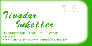 tivadar inkeller business card